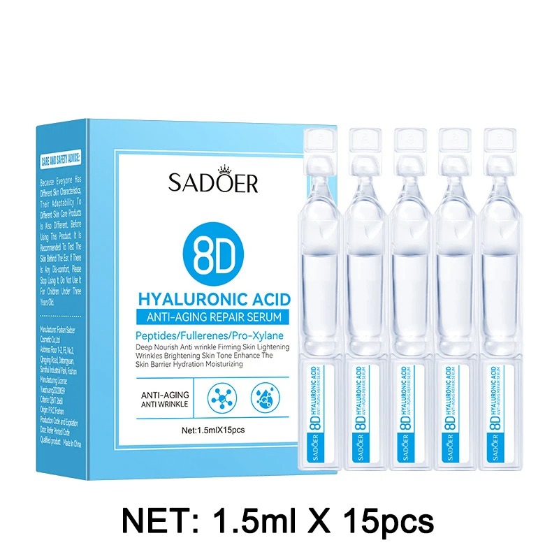 Hyaluronic Acid Facial Serum - علبة واحدة تحتوي على 15 قطعة