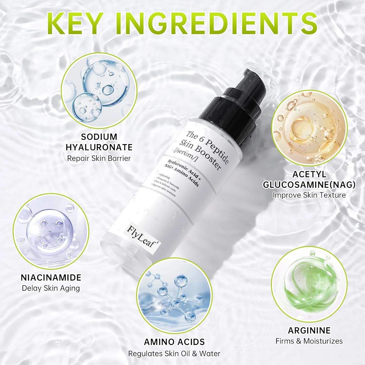تونر معزز للبشرة بالببتيدات 15 - مراجعة Hyaluronic Acid Facial Serum وسعره