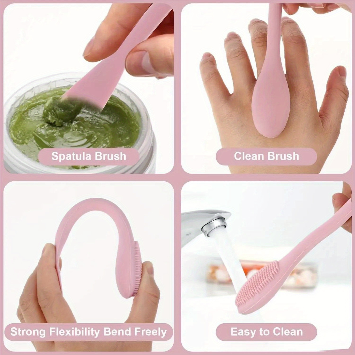 مزدوج الرأس قناع الوجه فرشاة س - مراجعة Silicone Face Scrubber Electric وسعره