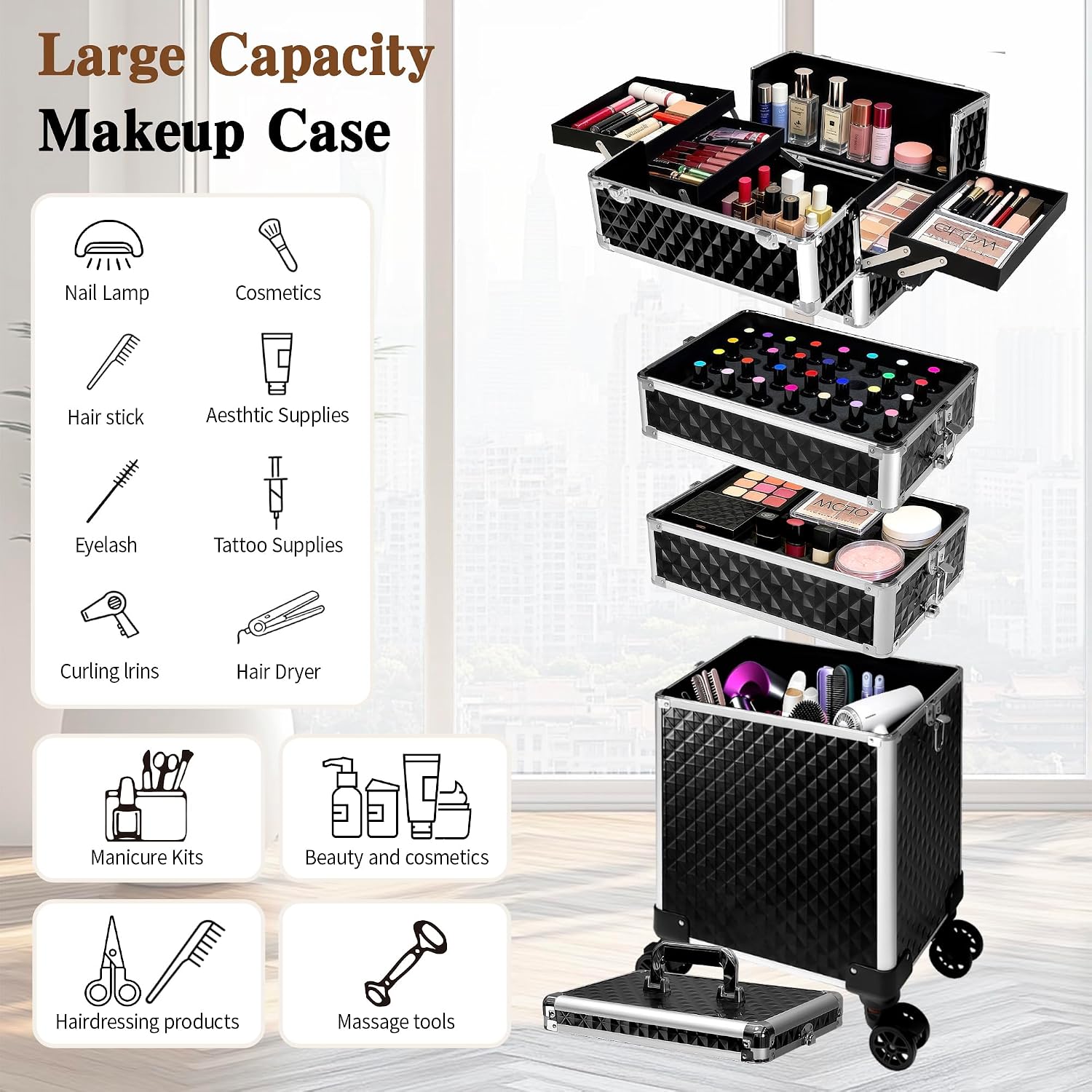 حقيبة مكياج متحركة، صندوق أمتع - مراجعة Makeup وسعره